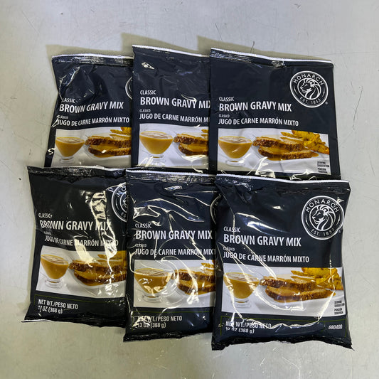 ZA@ MONARCH  (6 PACK) Classic Gravy Mix 13 oz 07/29/25