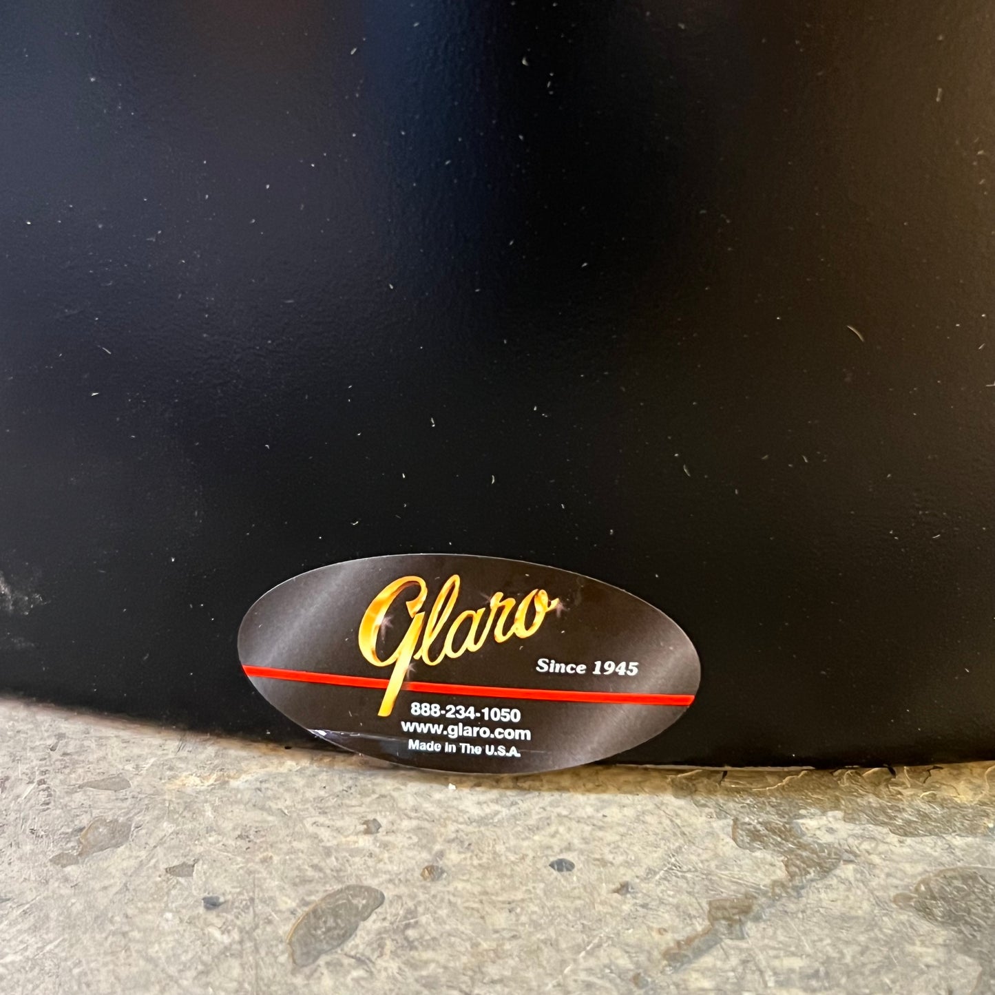 CLARO 35 Gal Metal Trash Can Sz 20"D x 30"H Black