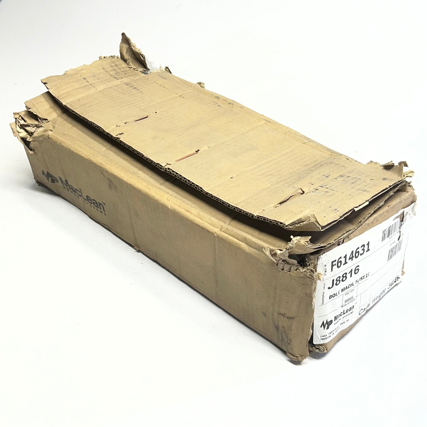 MACLEAN (25 PACK) Machine Bolt Square Head Sz 5/8" x 16" J8816 (New Other, Distressed Box)