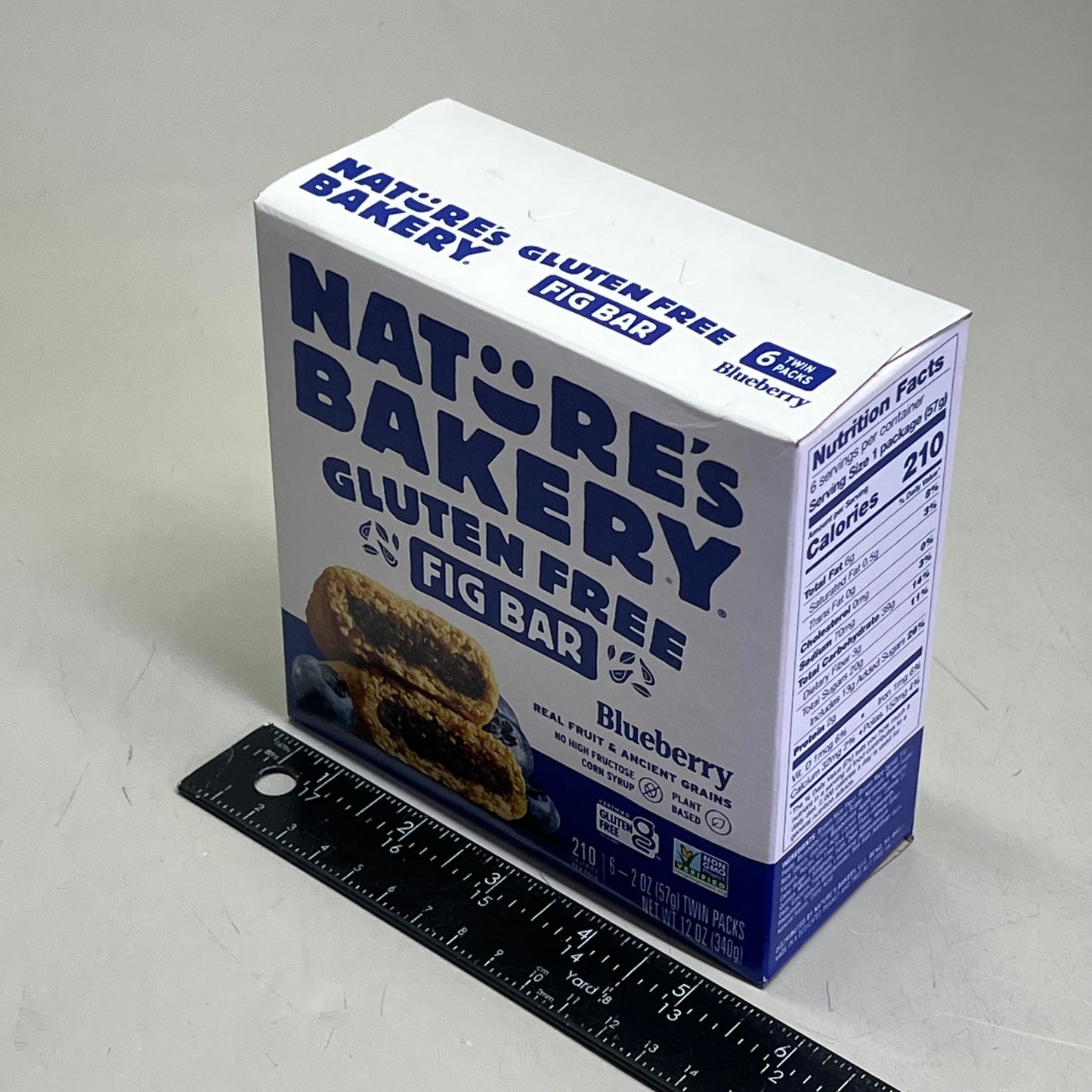 ZA@ NATURE'S BAKERY (6 BOXES, 6 BARS EACH) Blueberry Gluten Free Fig Bar BB 02/26 K