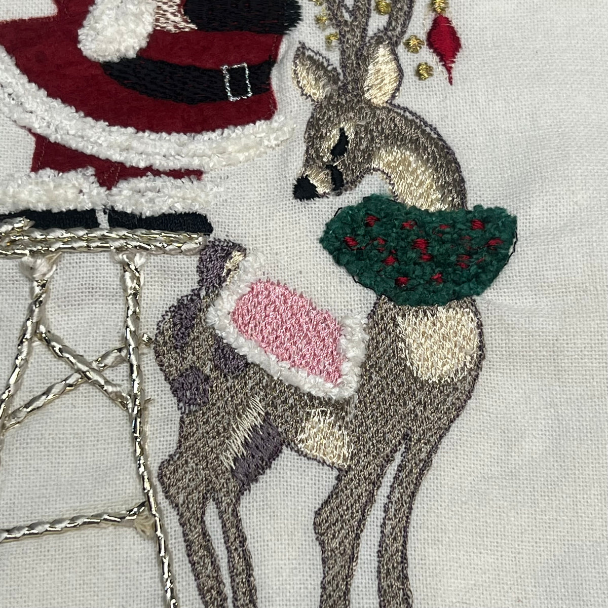 OAKSTREET (2 PACK) Santa Holiday Dish Towels 25"x18" White OSW237164