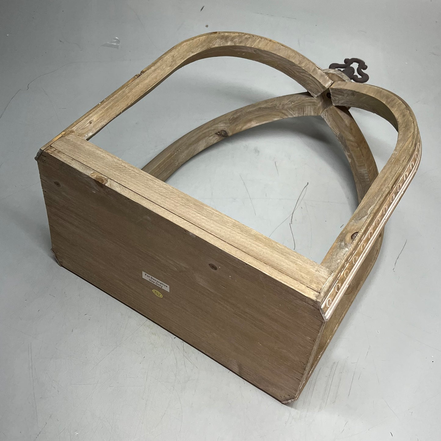 RAZ IMPORTS Fir Wooden Lantern Winter Cottage 21" W Distressed Wood/White