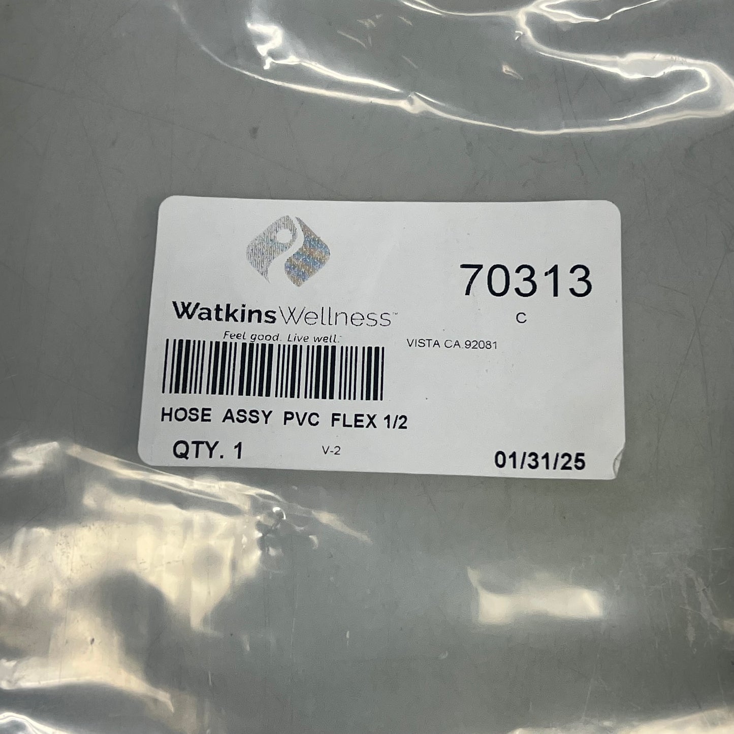 WATKINS WELLNESS (2 PACK) Hose Assy Flex PVC 3' x 1/2" Thick White 70313