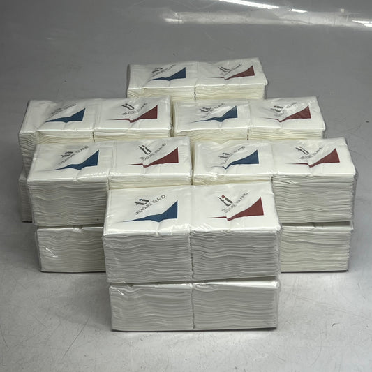 NATURE'S LINEN (3000 PACK) Premium Beverage Napkins Sz 10" x 10", White CP300