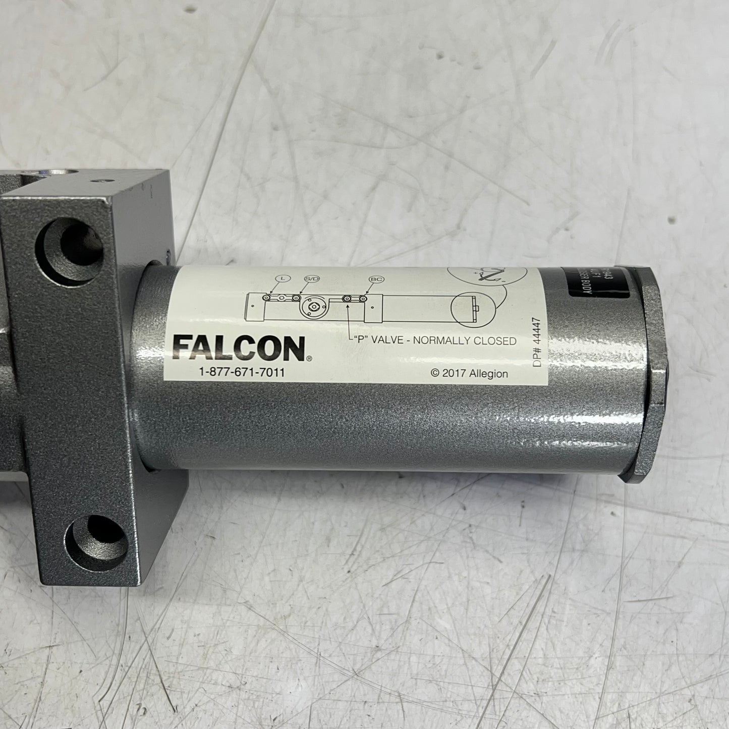 FALCON Door Closer W/ Heavy Duty Deadstop Hold Open Parallel Arm Aluminum SC71A