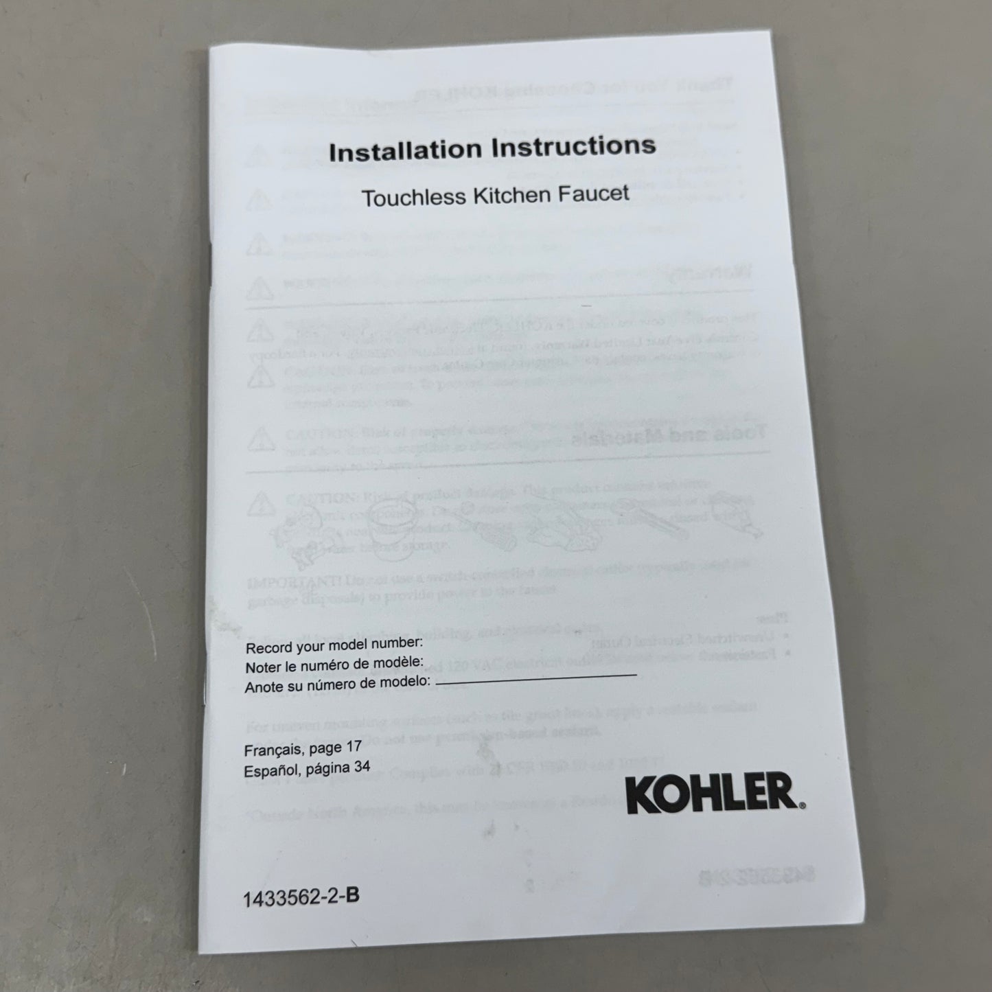 KOHLER Crue Touchless Pulldown Kitchen Faucet Vibrant Brushed Moderne Brass 22974-2MB