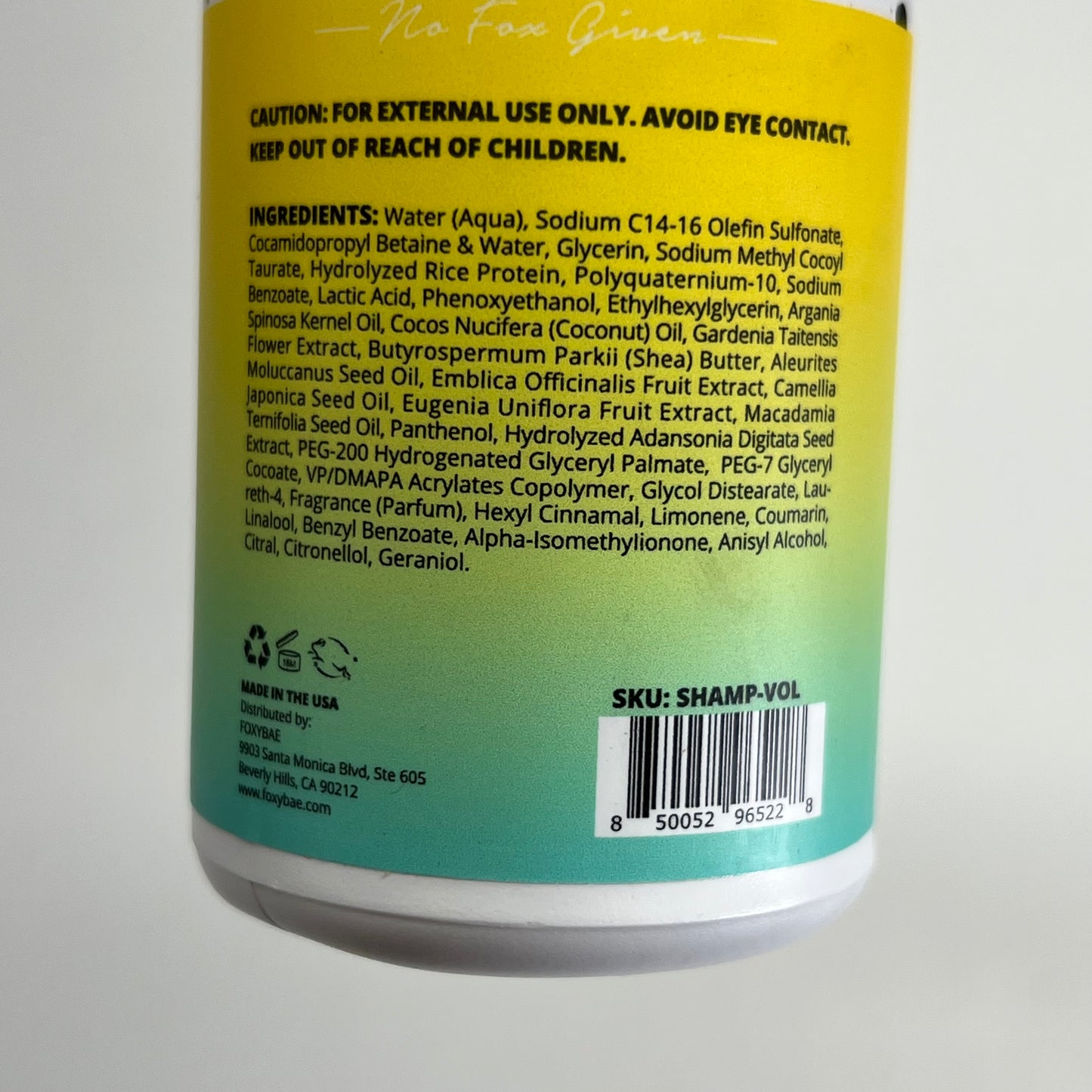 FOXY BAE (2 PACK) Area Bounce Volumizing Shampoo for Fine Hair 10 oz SHAMP-VOL