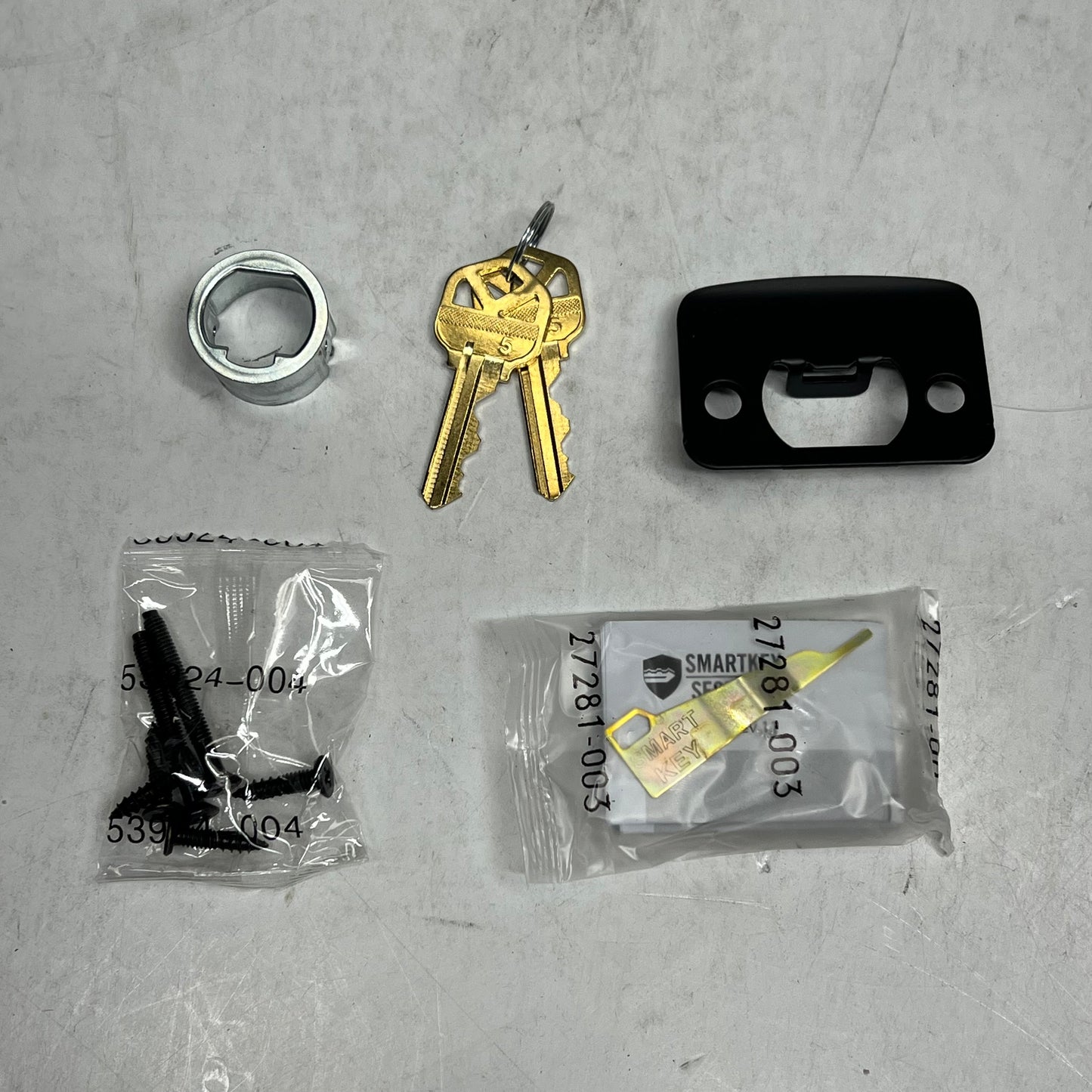 KWIKSET Halifax Square Keyed Entry Handle Smartkey Matte Black 97402-920