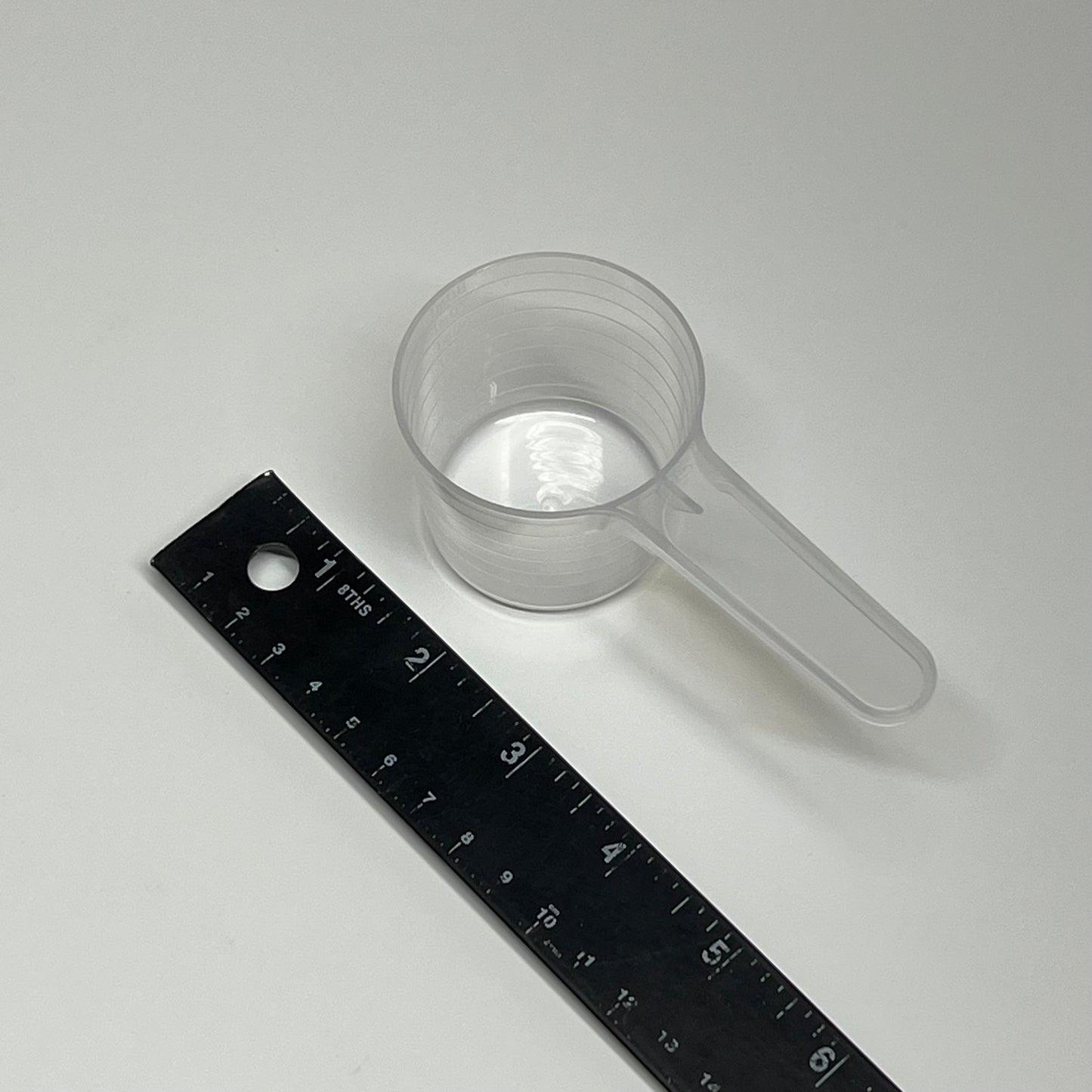 ZA@ (20 PACK) Plastic Measure Powder Scoop  80ml  Clear