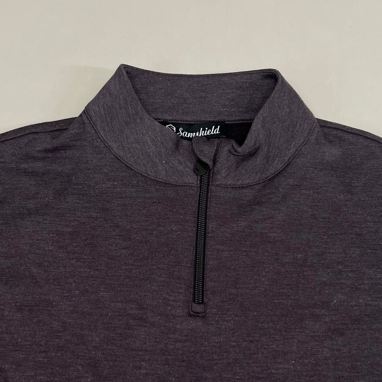 SAMSHIELD Luna Equestrian 1/4 Zip Pullover Women's Sz S Aubergine