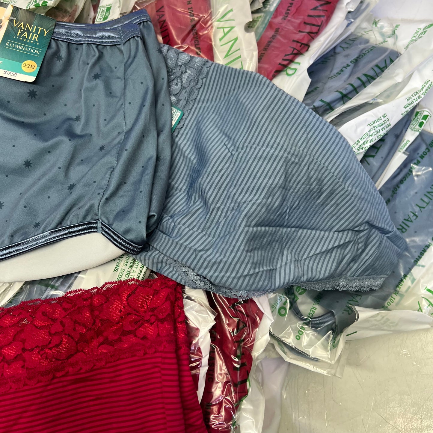 ZA@ VANITIY FAIR Lot Of Assorted Underwear W/ Lace Waistband Women's Variety Sz  Multicolor