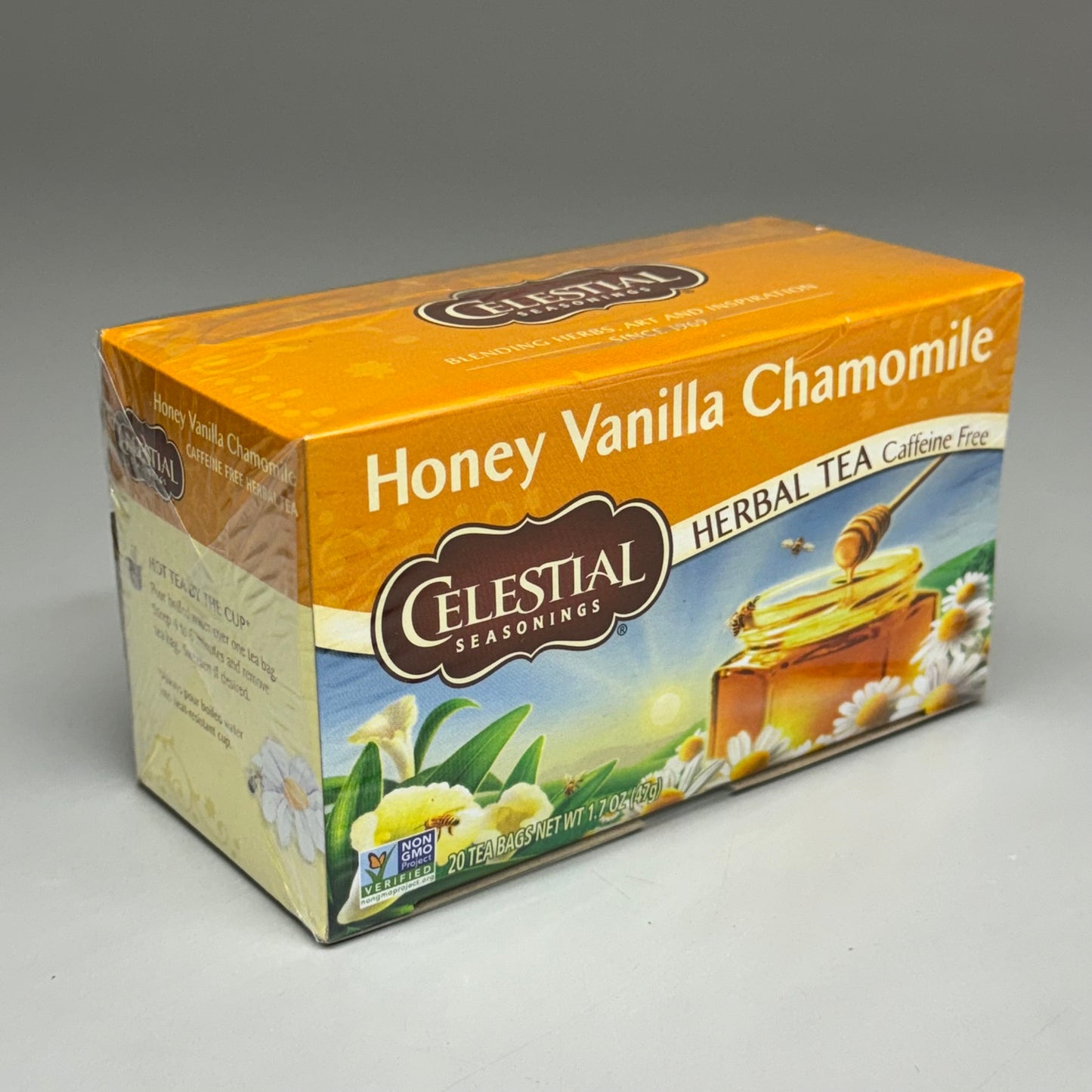 CELESTIAL SEASONINGS (6 PACK) Honey Vanilla Chamomile Herbal Tea 02/26 (New)