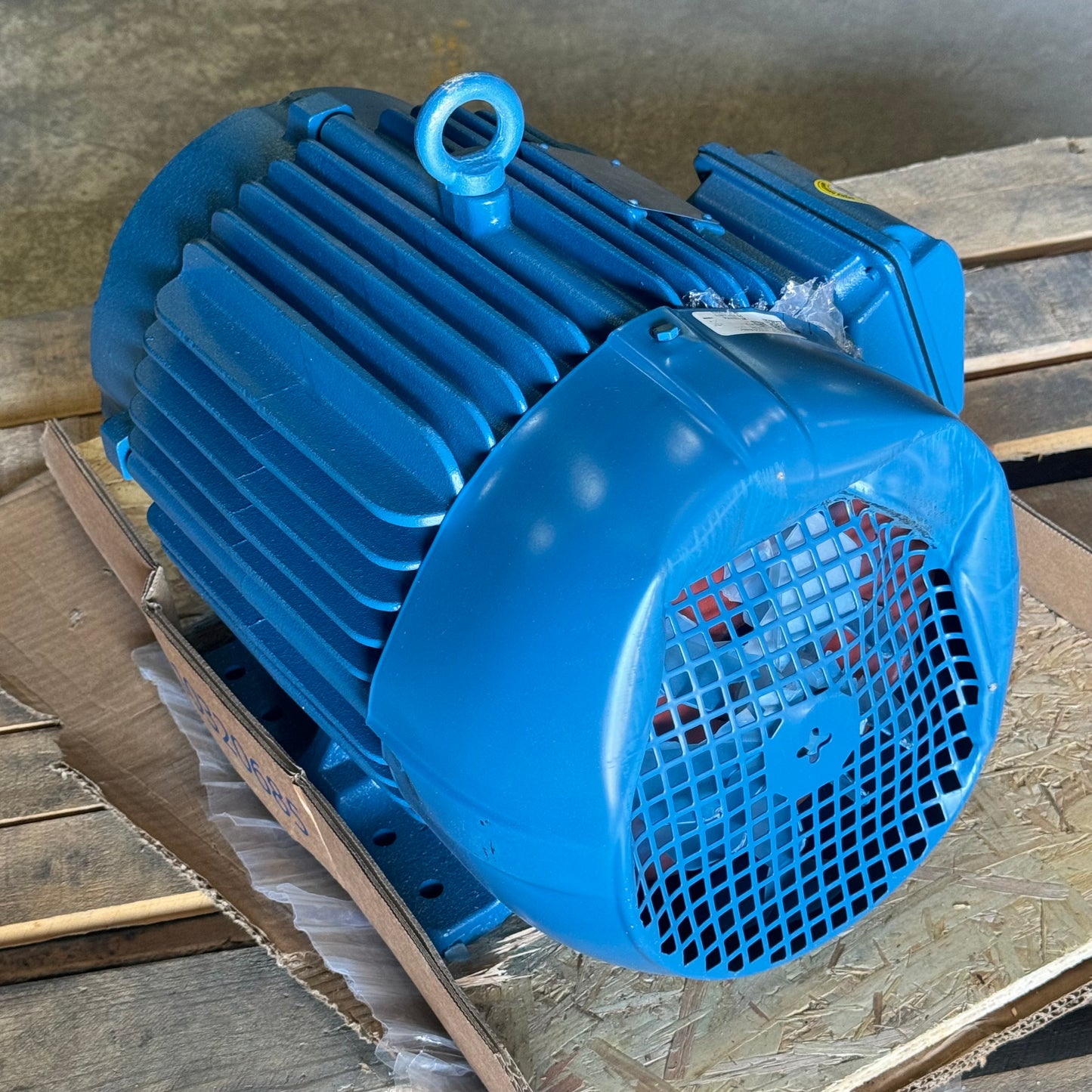 WEG 3-Phase General Purpose Motor Heavy-Duty 10hp 460v (AS-IS Damaged Fan Cover)