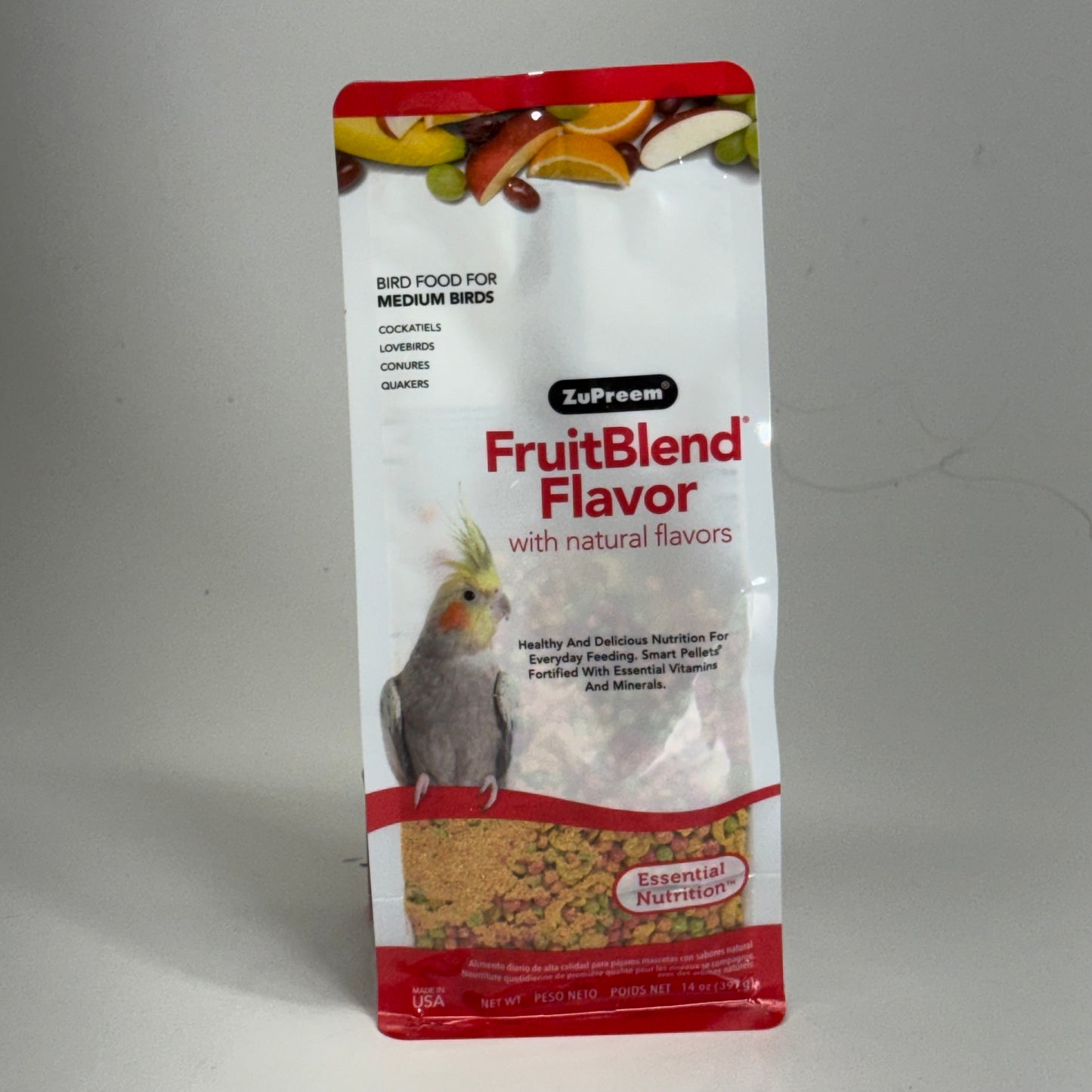 ZUPREEM (2 PACK) FruitBlend Daily Medium Bird Food 14 oz. BB 05/27
