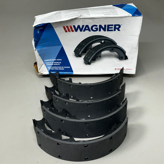 WAGNER QS Ceramic Disc Brake Shoes Set 9 1/2" x 5 1/2" Black Z154R