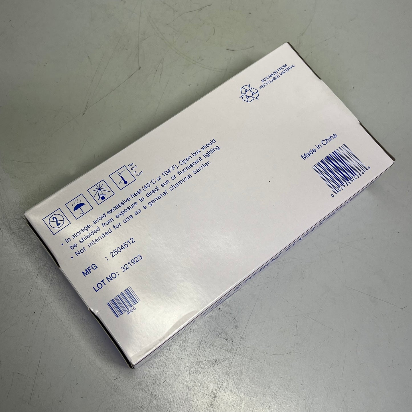 NBD (1 BOX, 10,000 EACH) Disposable Vinyl Powder Free Gloves SZ XL Clear 4066