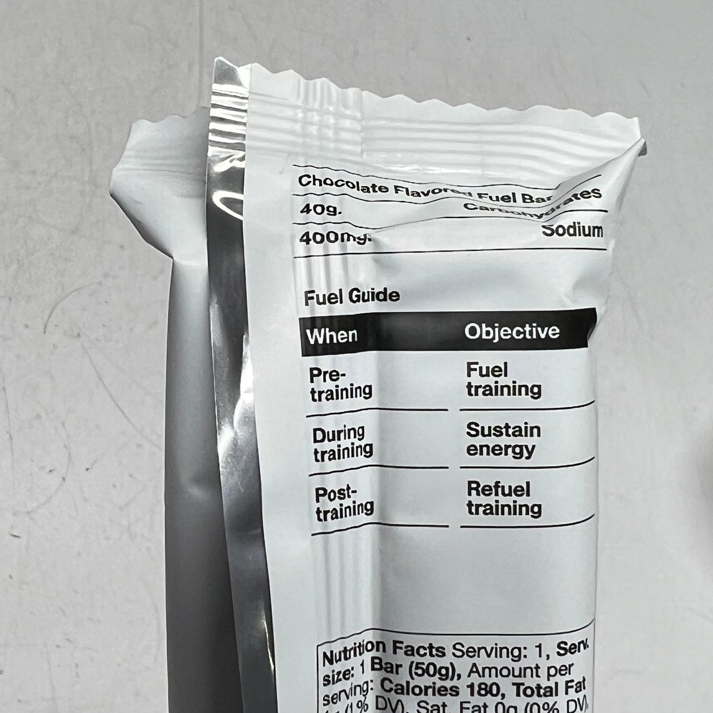 CANDENCE  (12 PACK) Core 40 Fuel Snack Bar Chocolate Flavor  1.76 oz BB 07/26