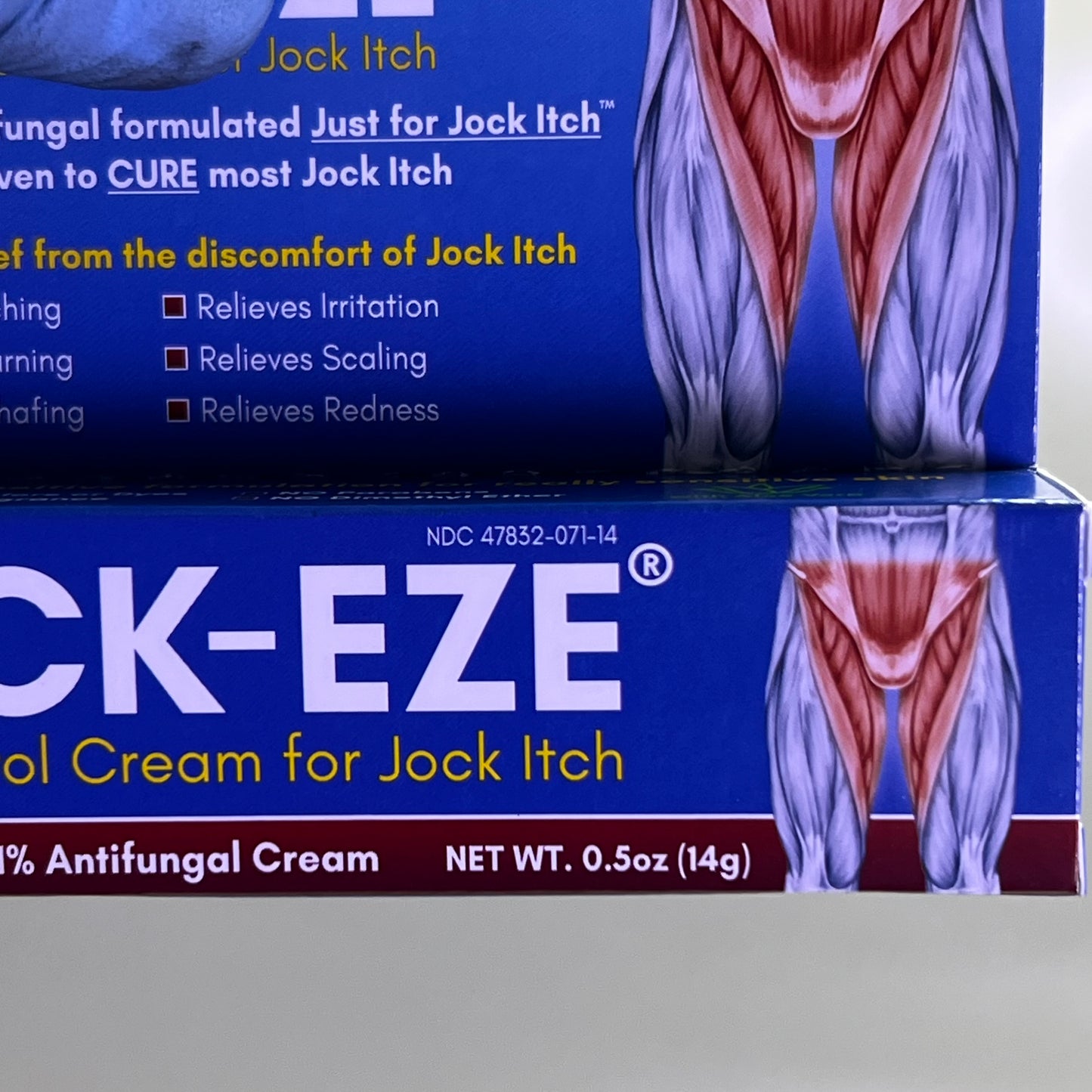 JOCK-EZE Clotrimazole 1% Flare Control Cream 0.5 oz Just for Jock Itch