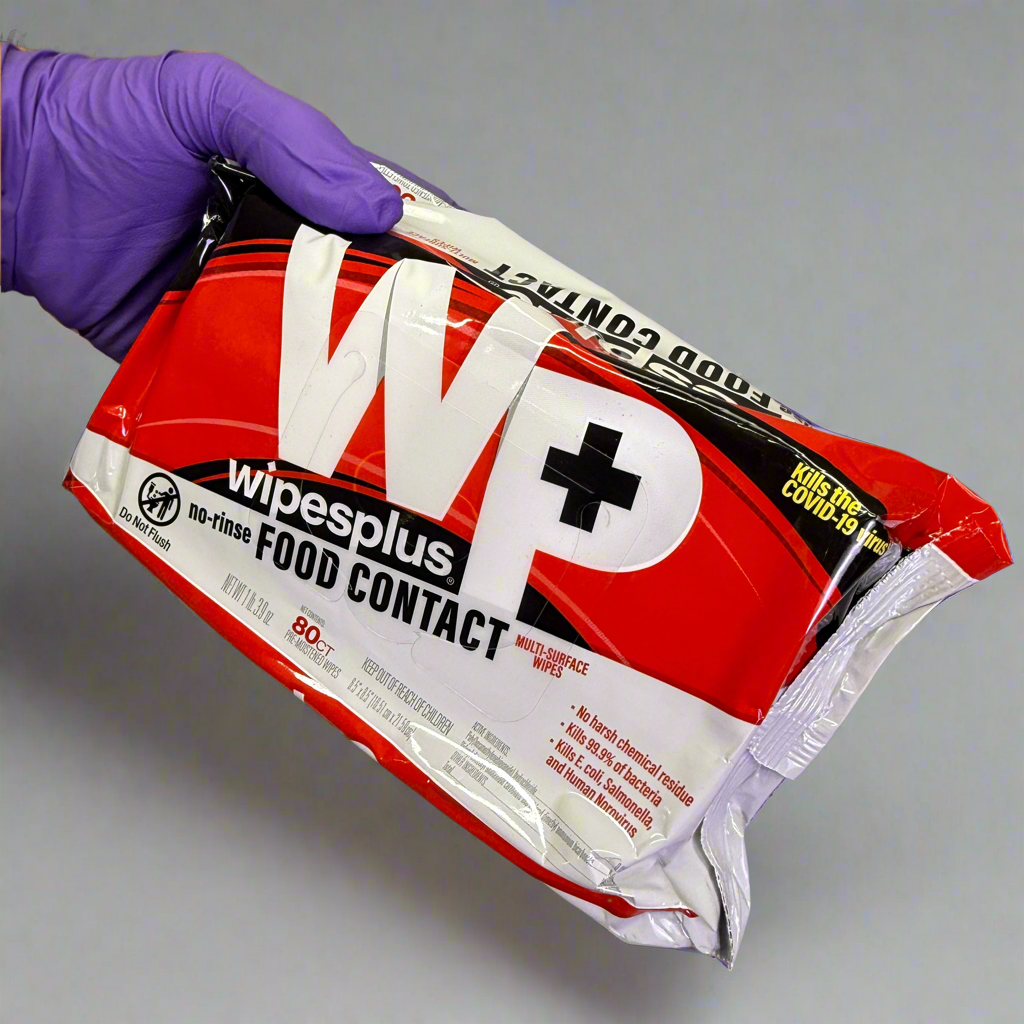 ZA@ WipesPlus No-Rinse Contact Surface Wipes 6 Pack (80 Each, 480 Total) 37608