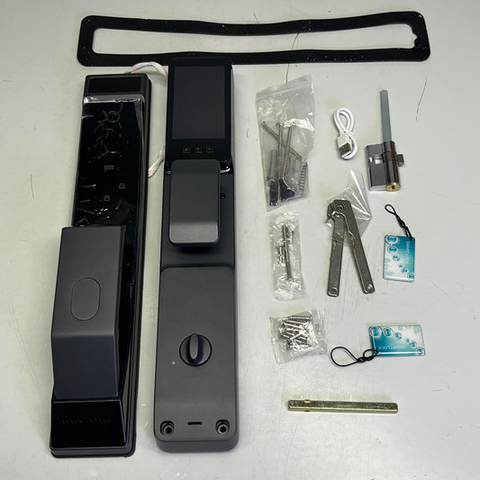 LOCK SYSTEM Smart Door Lock Face Recognition Plus 16.14x2.95in Black QQ05 (New Other)