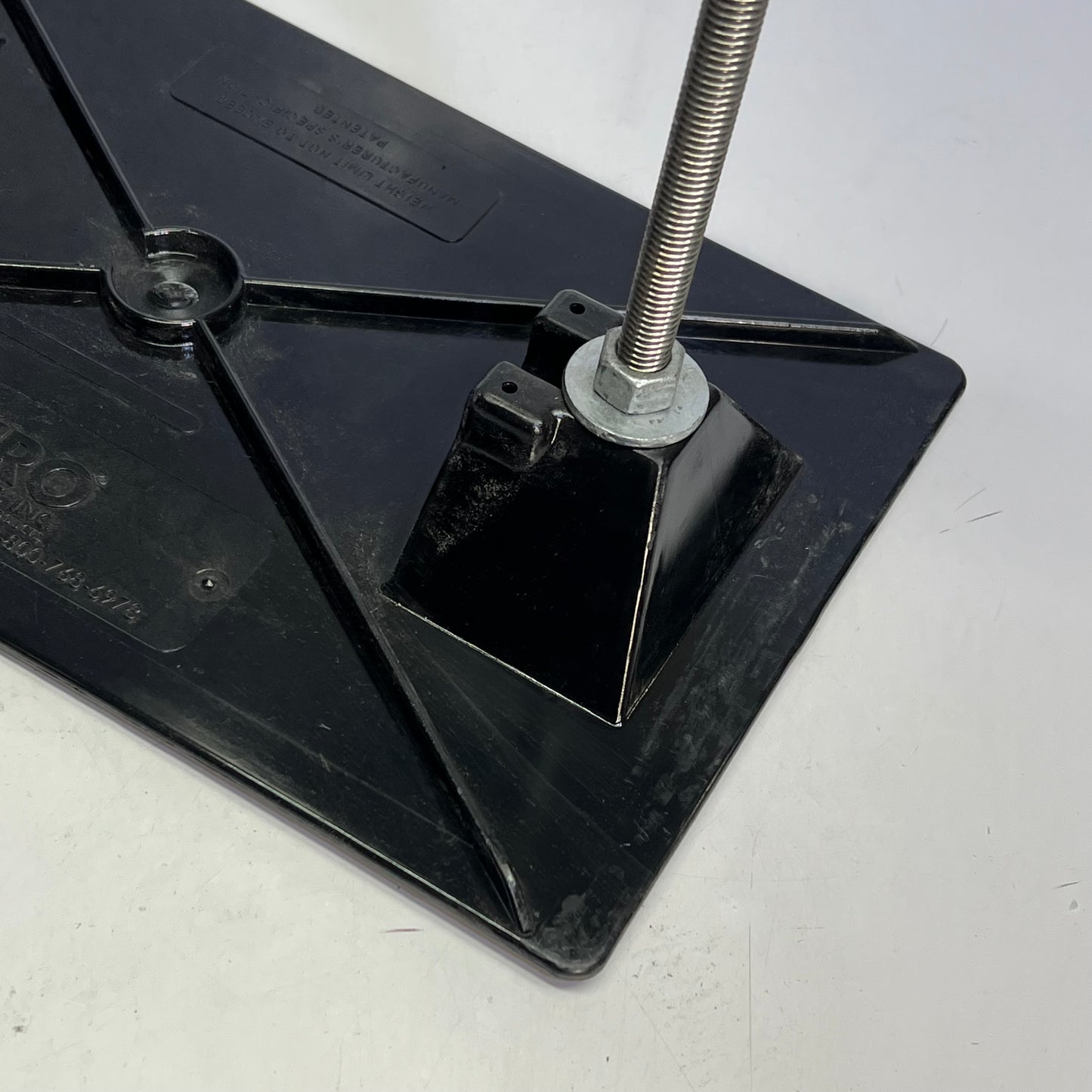 MIRO 12 Base Strut 12 Strut Rooftop Pipe Support 9"x15 1/4" Black 12-BS-12