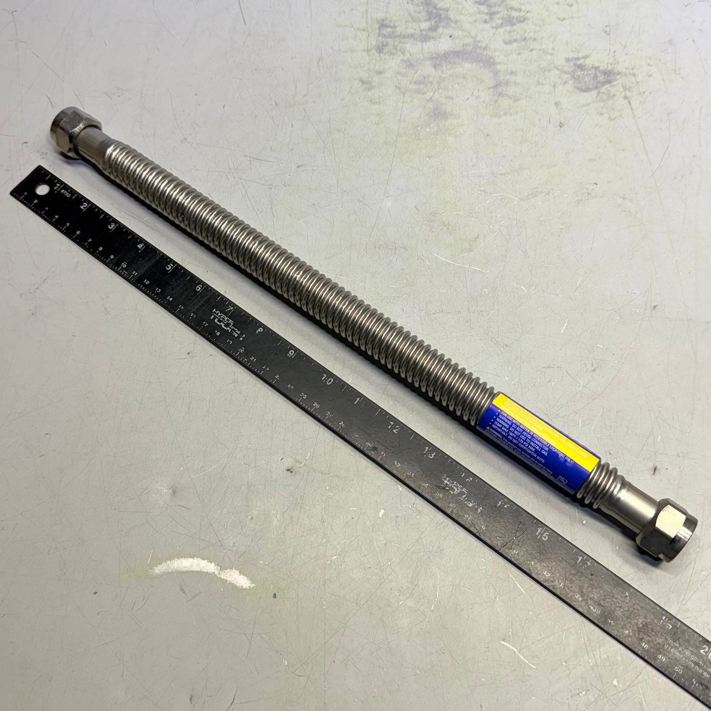 ZA@ BRASS CRAFT (25 PACK) Water Heater Connector Coated SS 3/4" 18" Long SWB00-18N