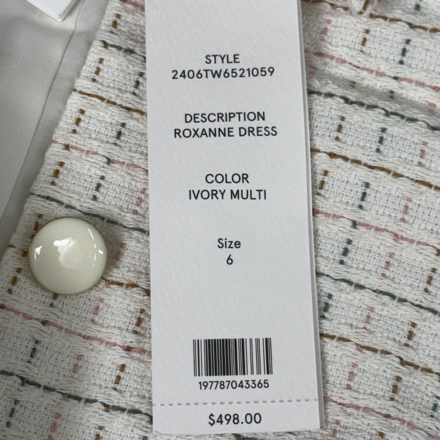 VERONICA BEARD Women's Sleeveless Roxanne Dress Sz-6 Ivory Multi 2406TW6521059