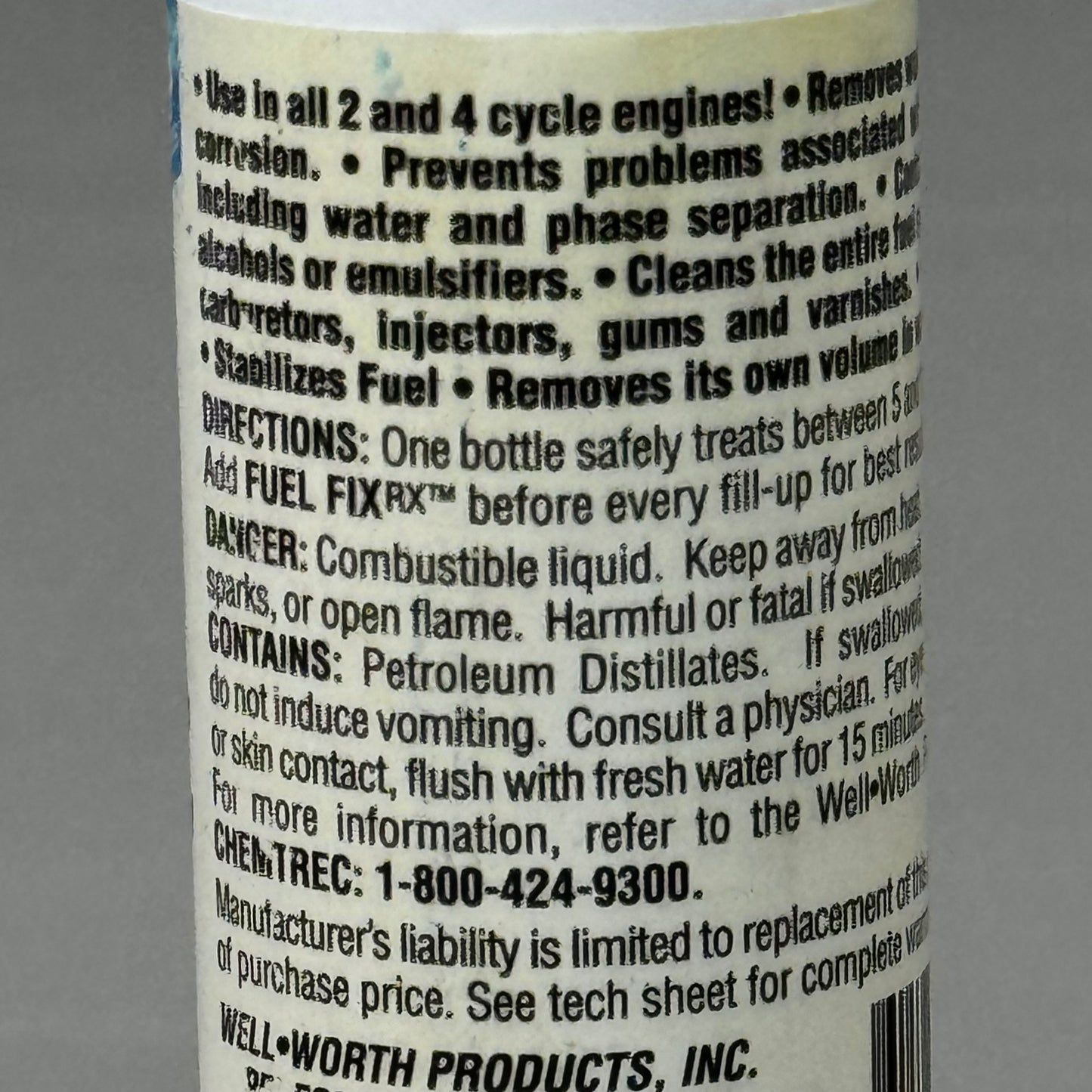 ZA@ WELL WORTH (24 PACK) Fuel Fix All Season Protection The Cure 2fl oz 8057 AS-IS New Other