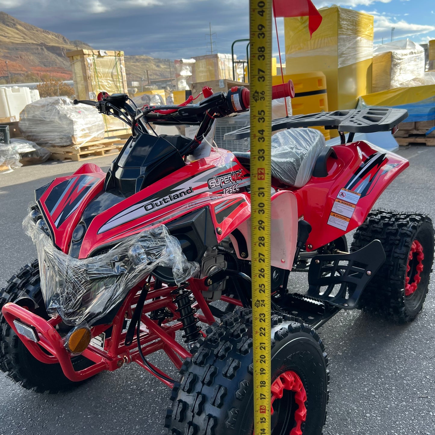 ZA@ SUPERMACH 125cc ATV, Red CT125-8 (New Other, Minor Cosmetic Damage)