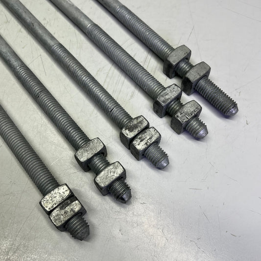 ALLIED BOLT (5 PACK) Cable Suspension Bolt 5/8"x20" - 6" Thread Length 8286