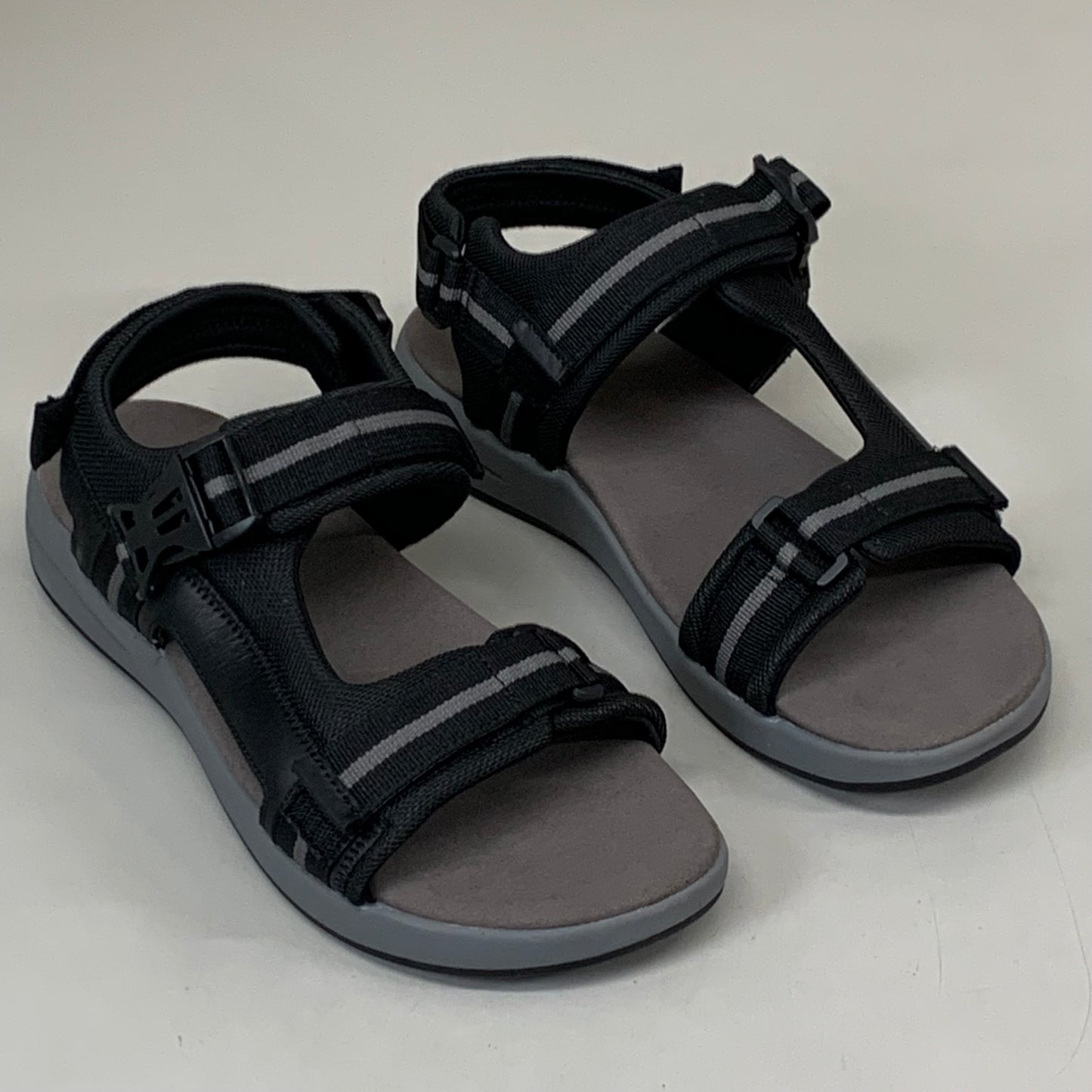 PROPET Eli Comfort Sandals XX(5E) Men's SZ 11 Black/Grey MSV031NBGRE-11