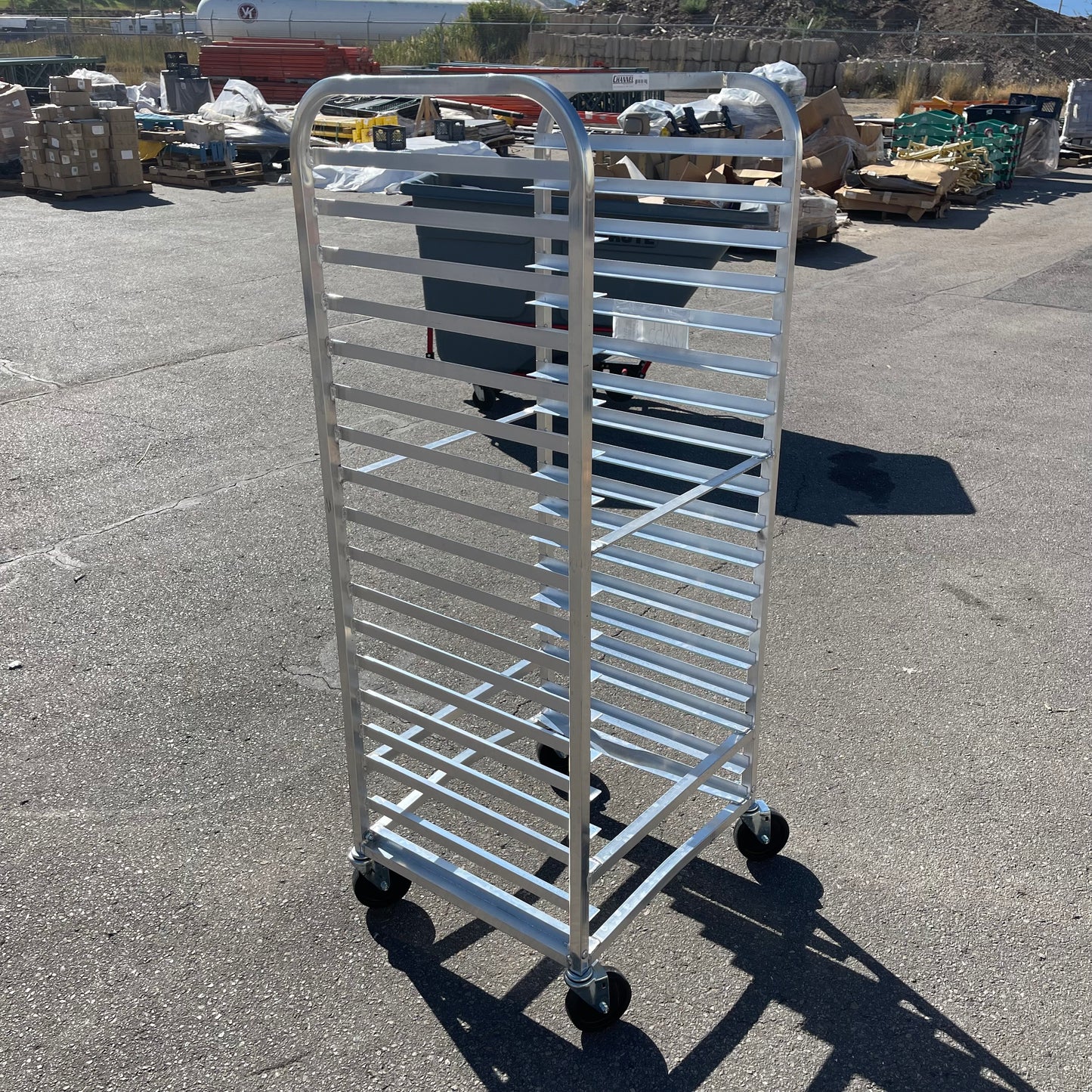 CHANNEL Donut Screen Rack 23"x24"x63" Aluminum 548A (B)