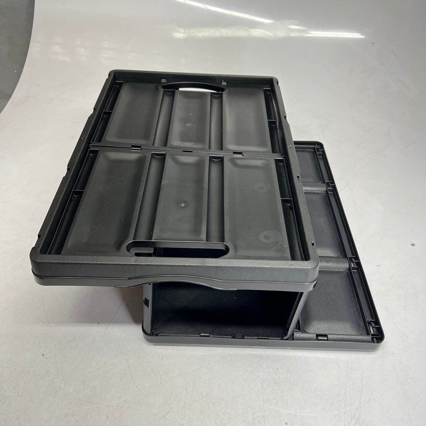 CLEVER MADE (3 PACK) Collapsible Storage Bins 65 L 100lb Weight Cap Black