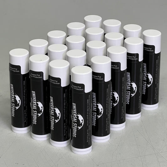 UNIVERSAL STUDIOS (20 PACK) Chapstick, Natural Beeswax Lip Moisturizer-Peppermint