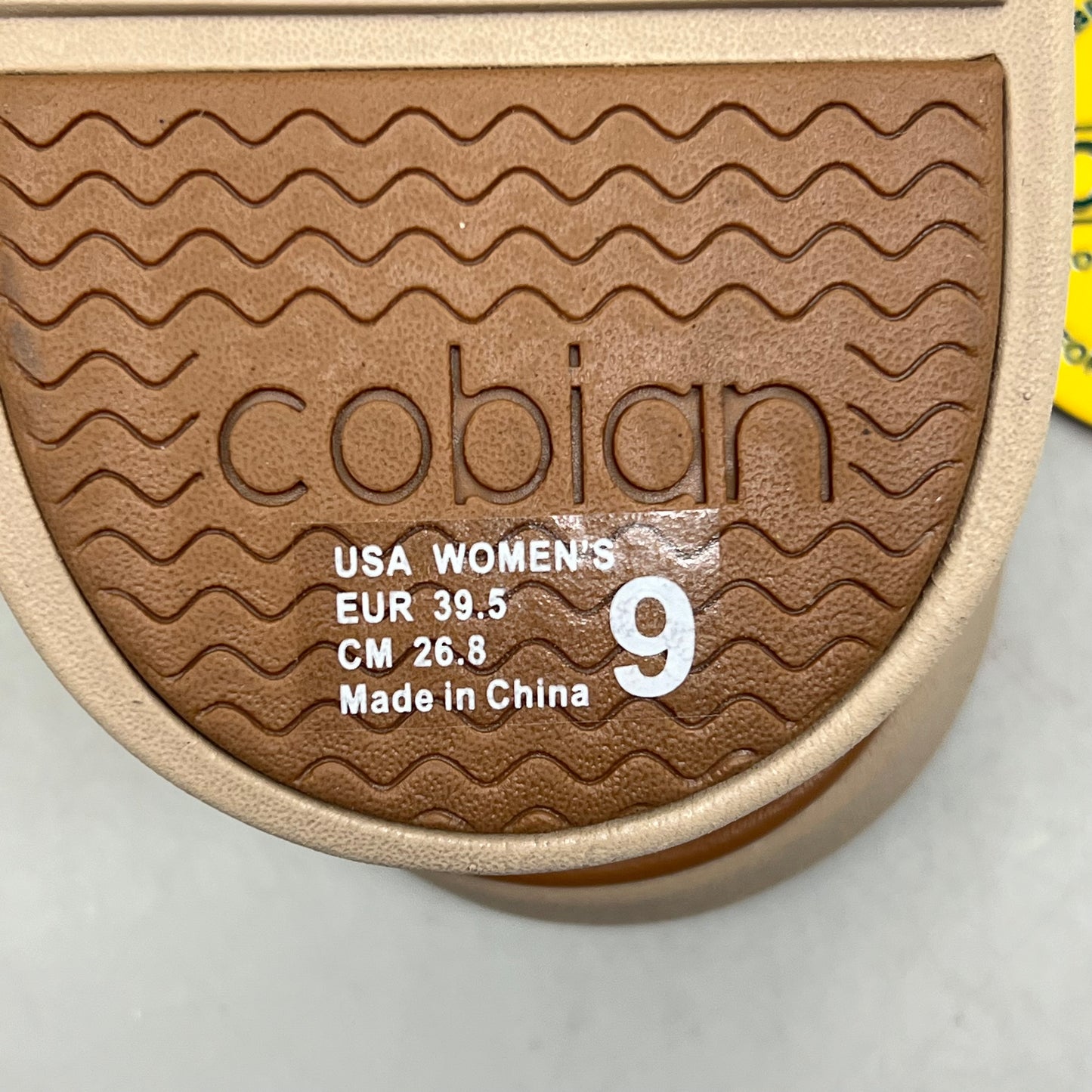 COBIAN Darby Synthetic Suede Strap Sandals Women's Sz 9, EU 39.5 Tan DAR24-230-9