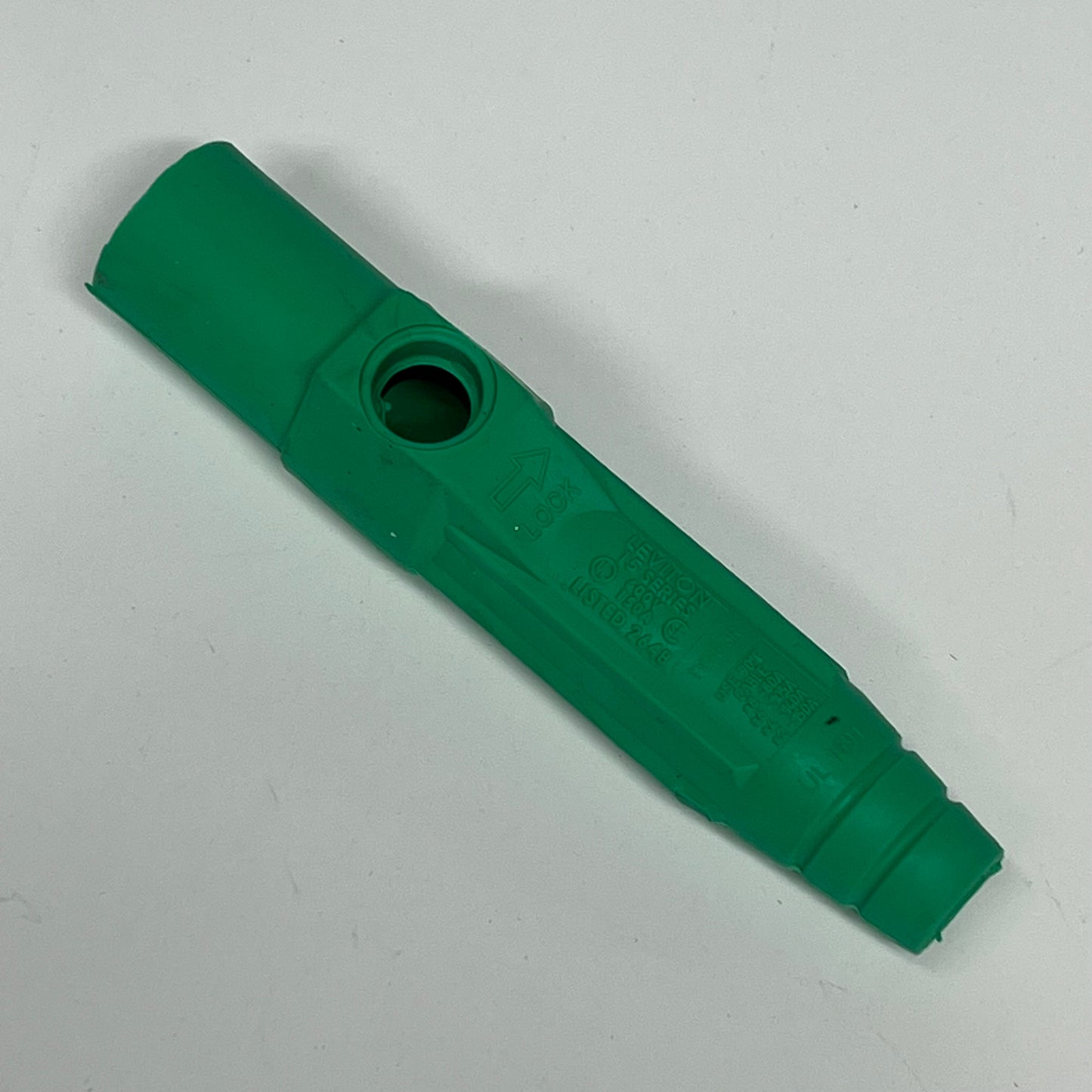 LEVITON 15 Series Male Plug #8 - #2 Awg Single Set Screw Green 165-15D21-UG