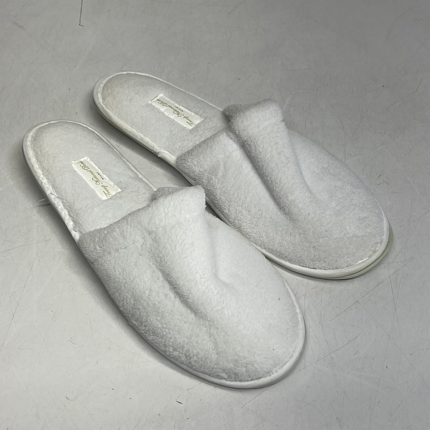 TRUMP NATIONAL DORAL MIAMI Spa Slippers  Men's Sz 12 Women's Sz 14 White