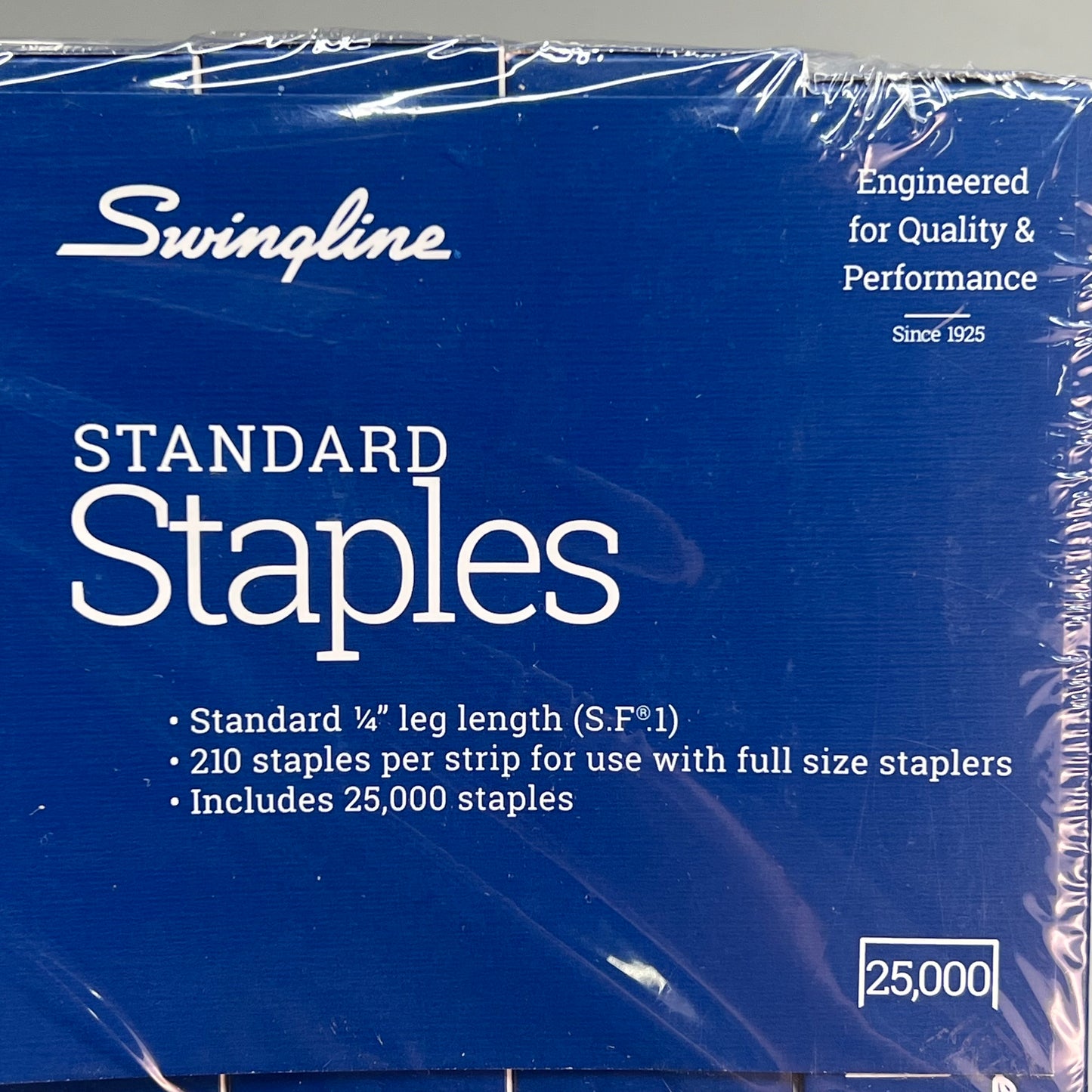 SWINGLINE (5 PACK, 5000 EACH) Standard 1/4" Length Staples Full Strip S7035101S