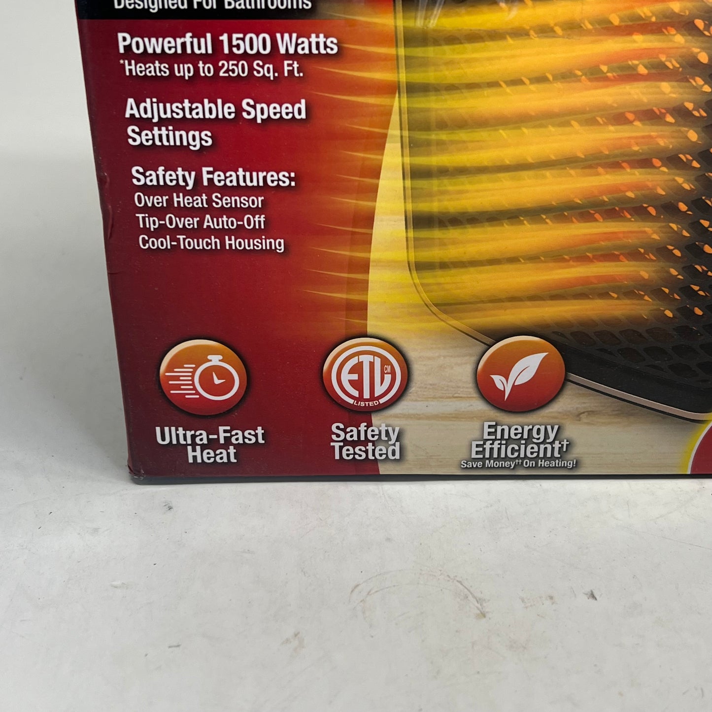 HANDY HEATER Electric Personal Space Heater Furnace 2 Settings Black (Used)