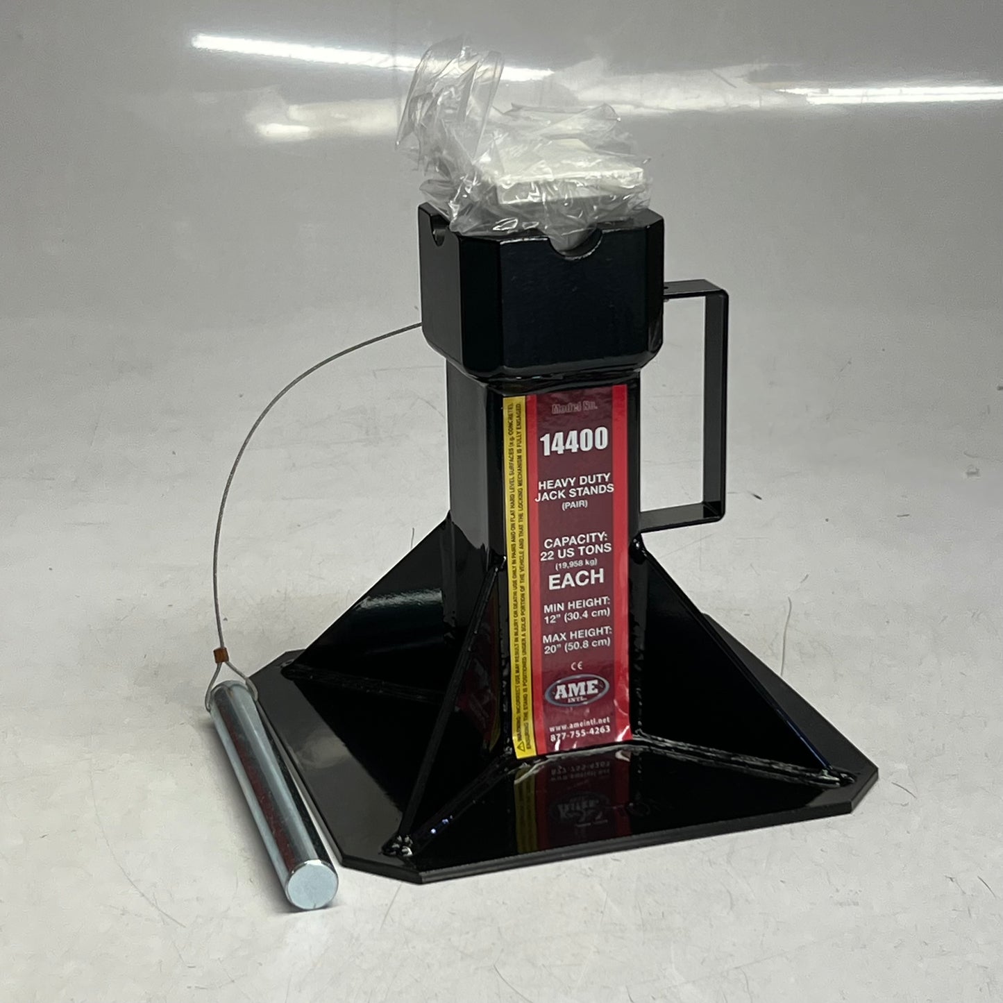 AME Heavy Duty Sturdy Heavy Gauge Steel Steel Jack Stands 22 Ton Capacity 14400