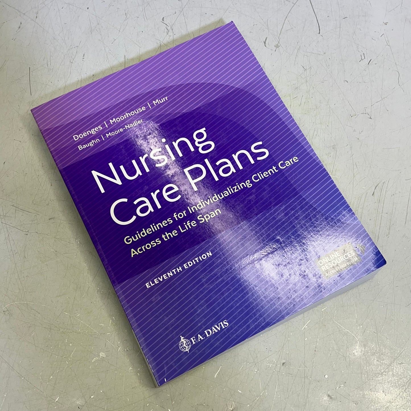 NURSING CARE PLANS 11TH EDITION Step-By-Step Paperback Book Marilynn E Doenges