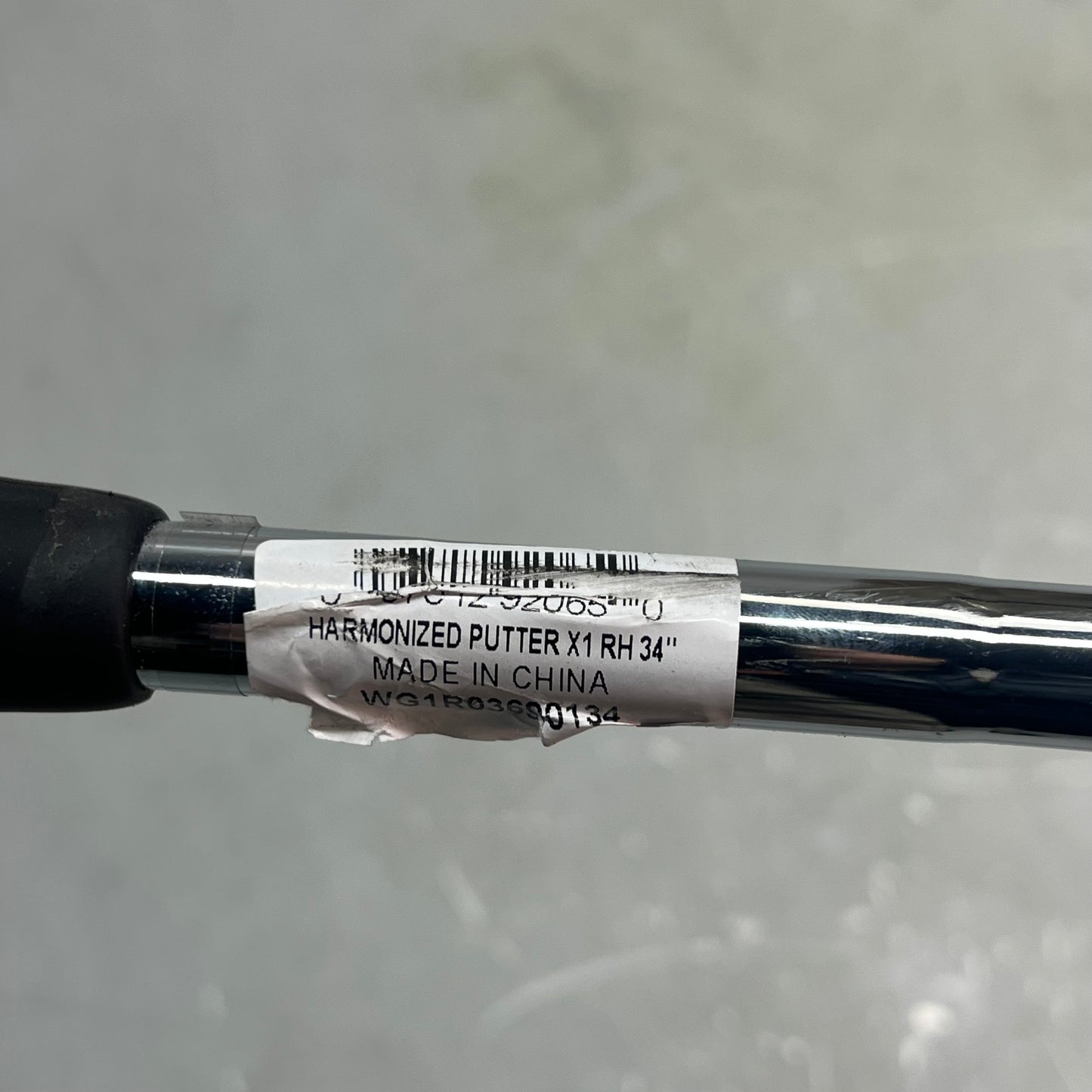 ZA@ WILSON Harmonized X1 Putter RIGHT Standard Grip 34" Chrome/Grey WG1R03690134 (As-Is) Distressed Handle Grip (See Images)