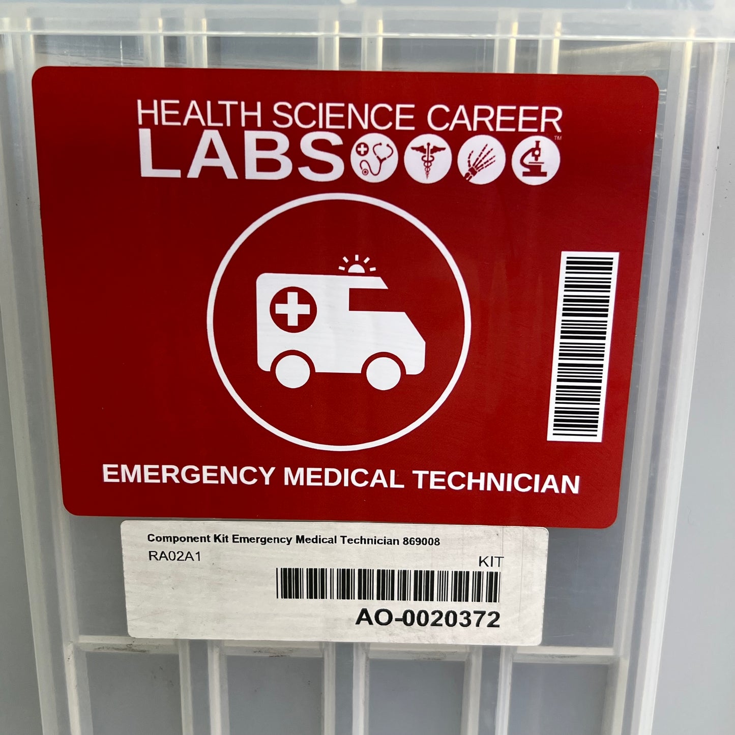 HEALTH SCIENCE CAREER LABS Emergency Medical Treatment Kit AO-0020372 869008