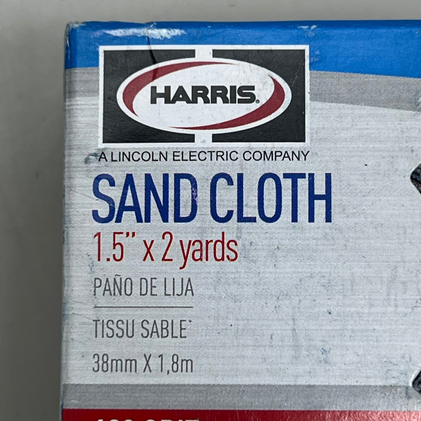 HARRIS (6 PACK) Sand Cloth 120 Grit 1.5" X 2 Yards Flexible & Durable 331768