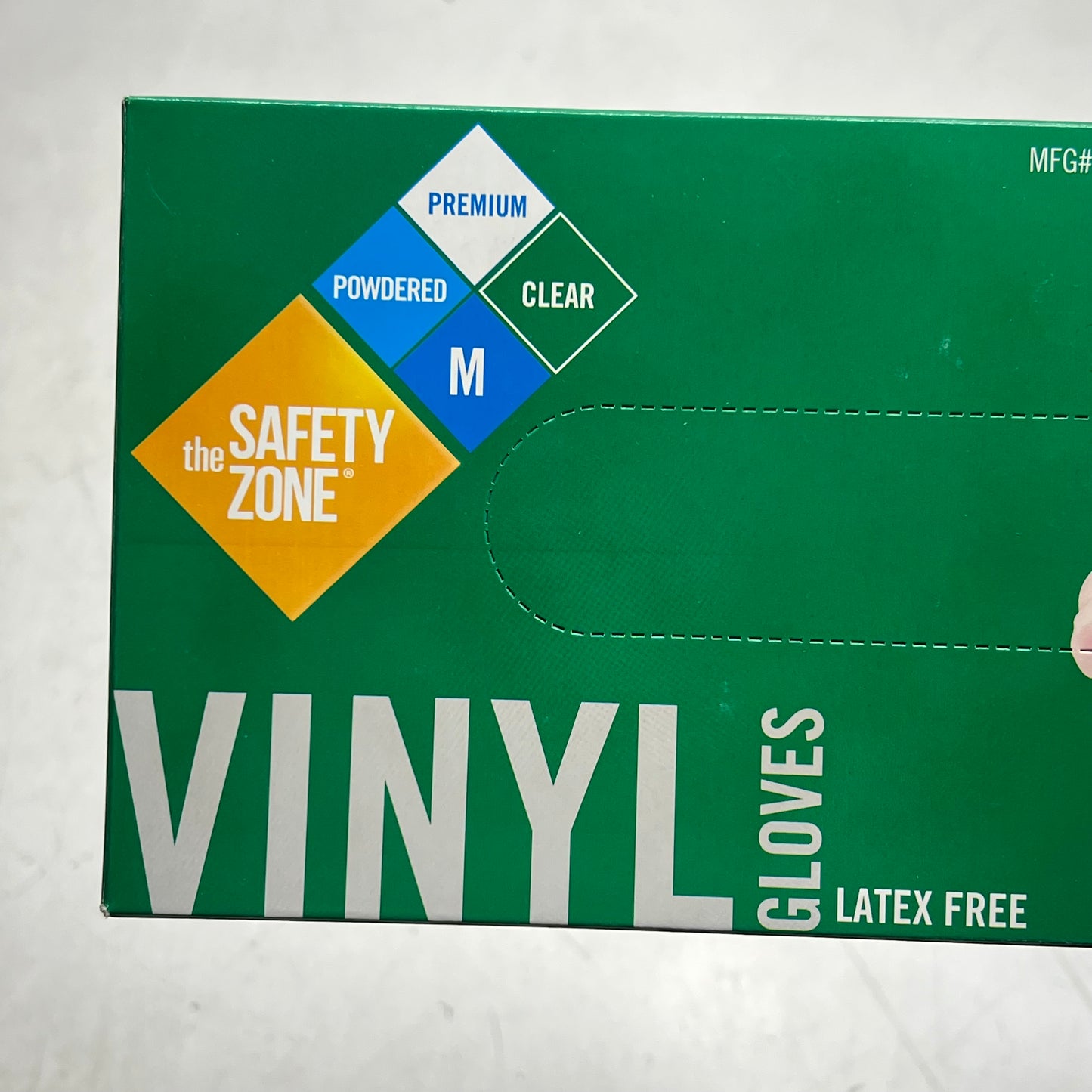 THE SAFETY ZONE (1,000 PACK) Industrial Grade Lightly Powdered Unisex Sz M Clear GVDR-MD-1