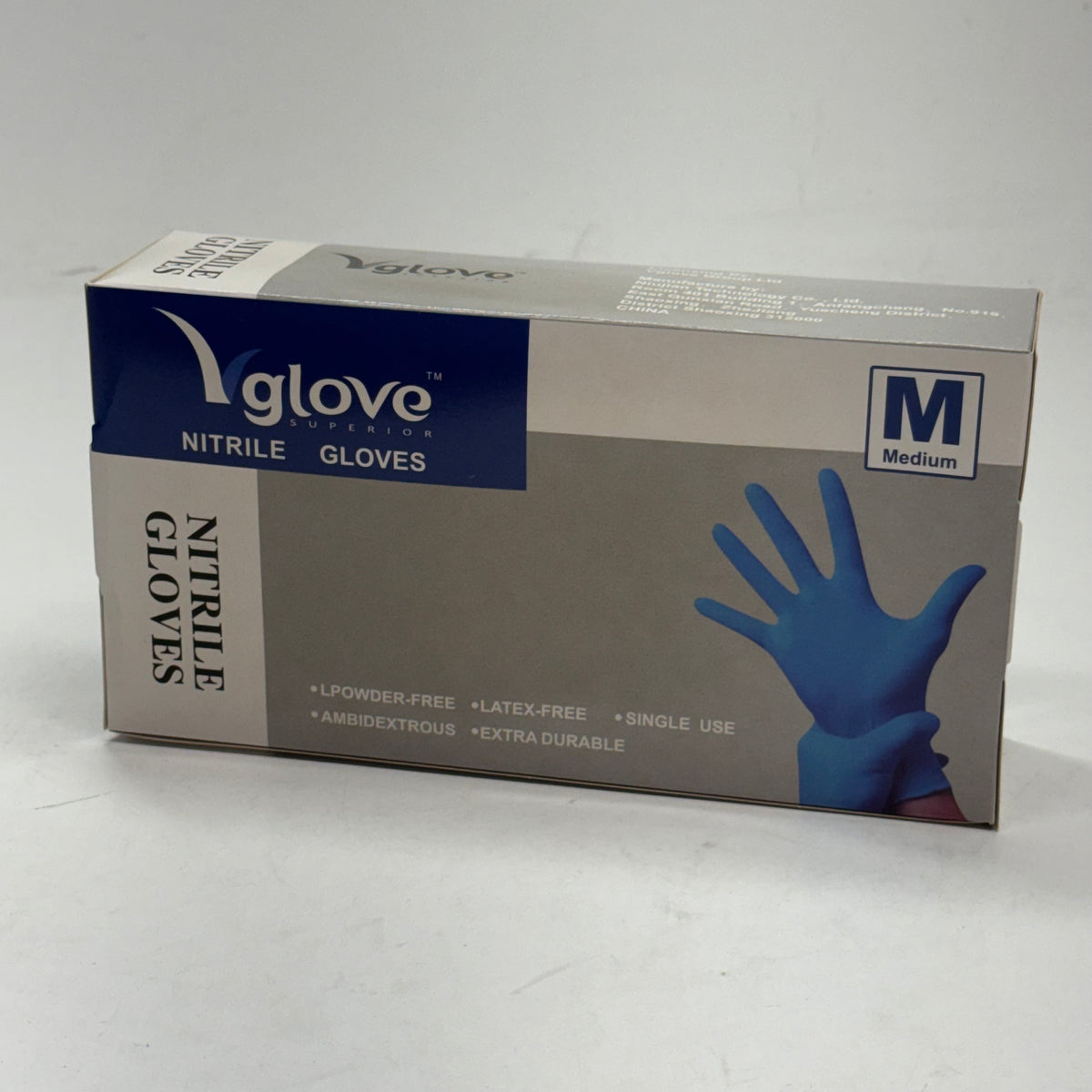GLOVE (1000 Gloves) Blue Nitrile Disposable Gloves Size Medium – Powder-Free
