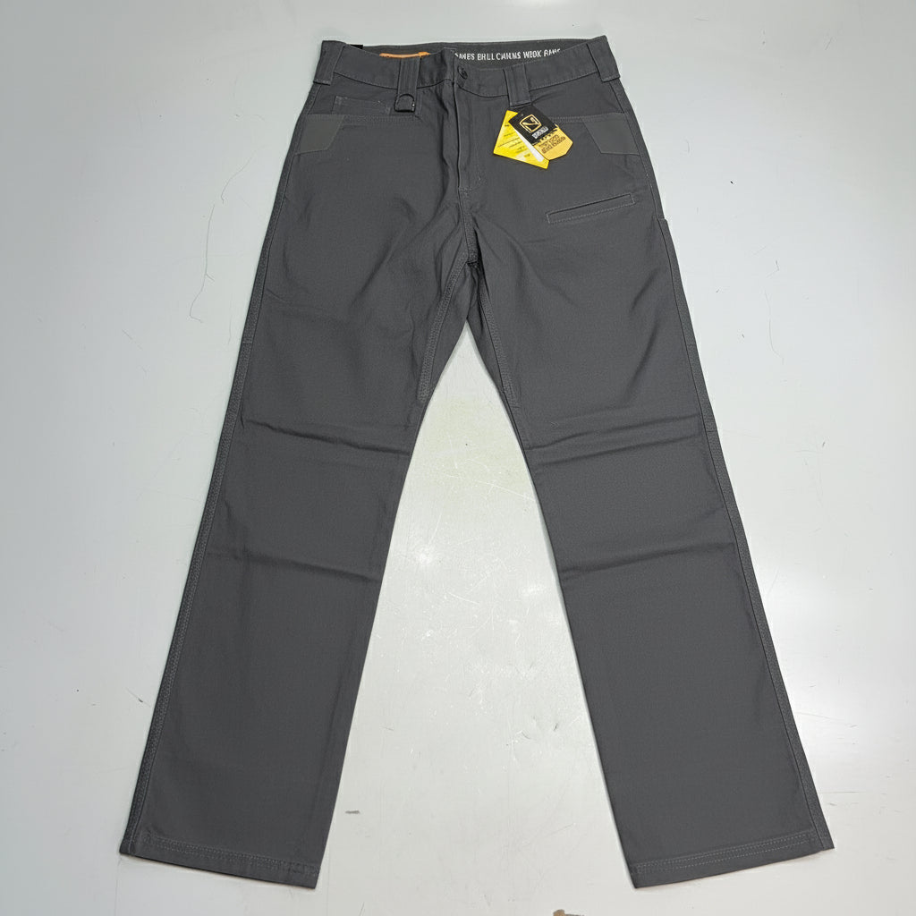 NOBLE OUTFITTERS Full Flex HD Hammer Canvas Work Pant Men's Sz 32x32 Wolf Grey