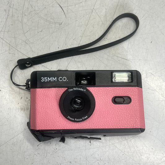 ZA@ THE RELOADER Reusable Film Camera W/ Manual Film  Pink/Black (As-Is For Parts)