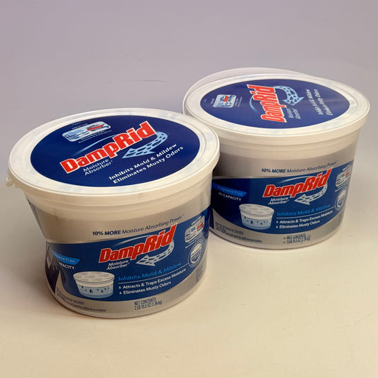 DAMPRID Hi-Capacity Moisture Absorber, Fragrance Free 2LB/15.5OZ (New-Other)