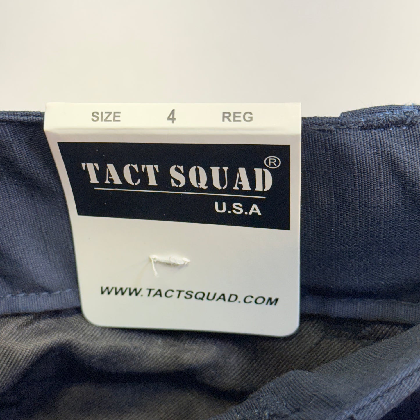 TACT SQUAD Tact Stretch Mini Ripstop Trouser Poly/Cotton Men's Sz 4 Dk Navy T7511